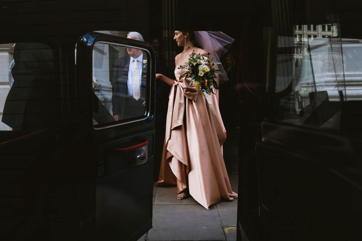 The Ned Wedding Photography London Gucci Bridal Dress
